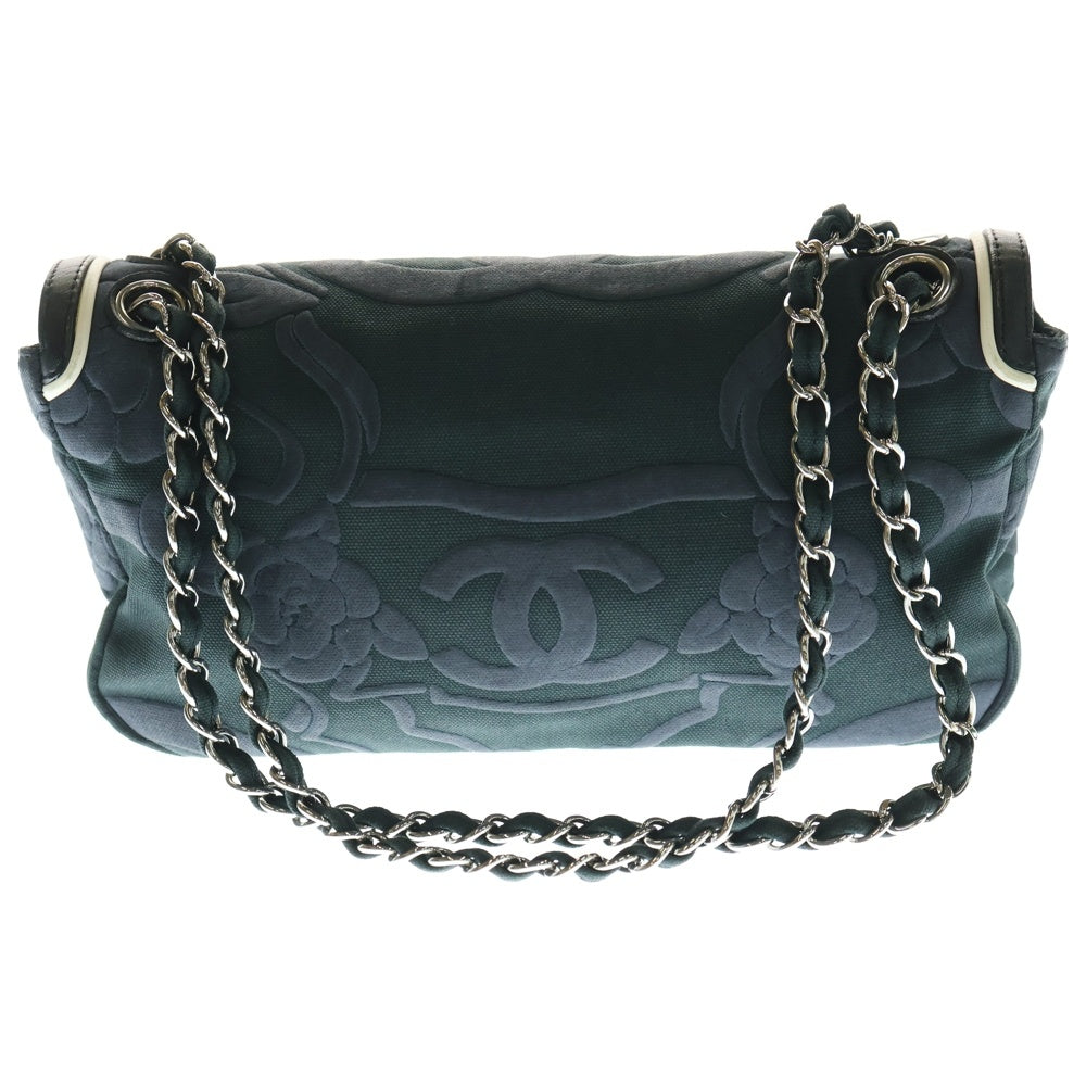 CHANEL(シャネル) カメリア チェーン ショルダーバッグ ブラック