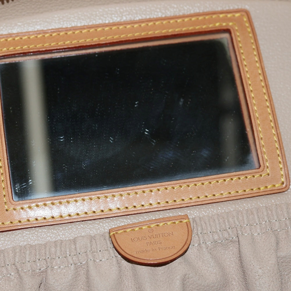 LOUIS VUITTON(ルイヴィトン) モノグラム ニース バニティ ハンドバッグ ショルダーバッグ ブラウン ゴールド金具 レザー×PVC M47280