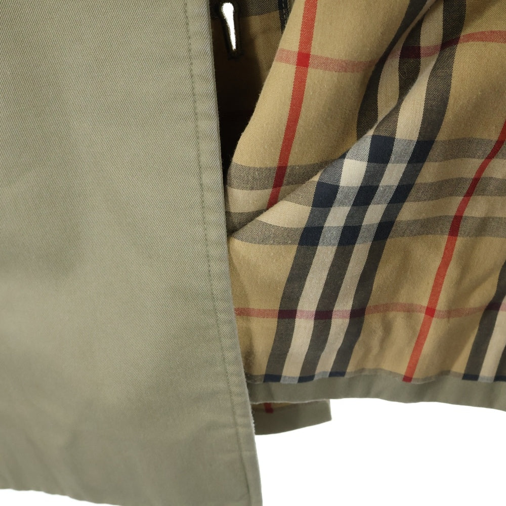 BURBERRYS(バーバリーズ) 裏地ノバチェック総柄 コットン ラグランスリーブ ステンカラーコート ベージュ