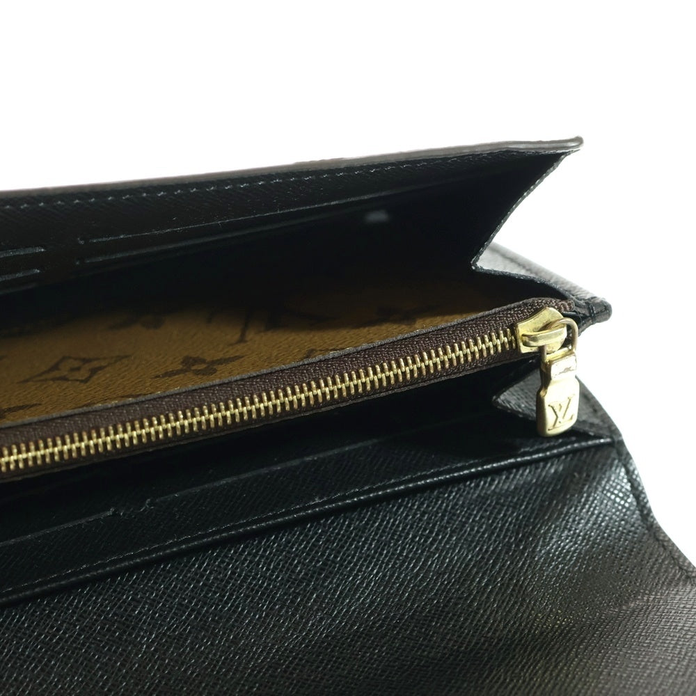 LOUIS VUITTON(ルイヴィトン) モノグラムジャイアント リバース ポルトフォイユサラ ロングウォレット 長財布 カードケース ブラウン PVC M80726 ゴールド金具