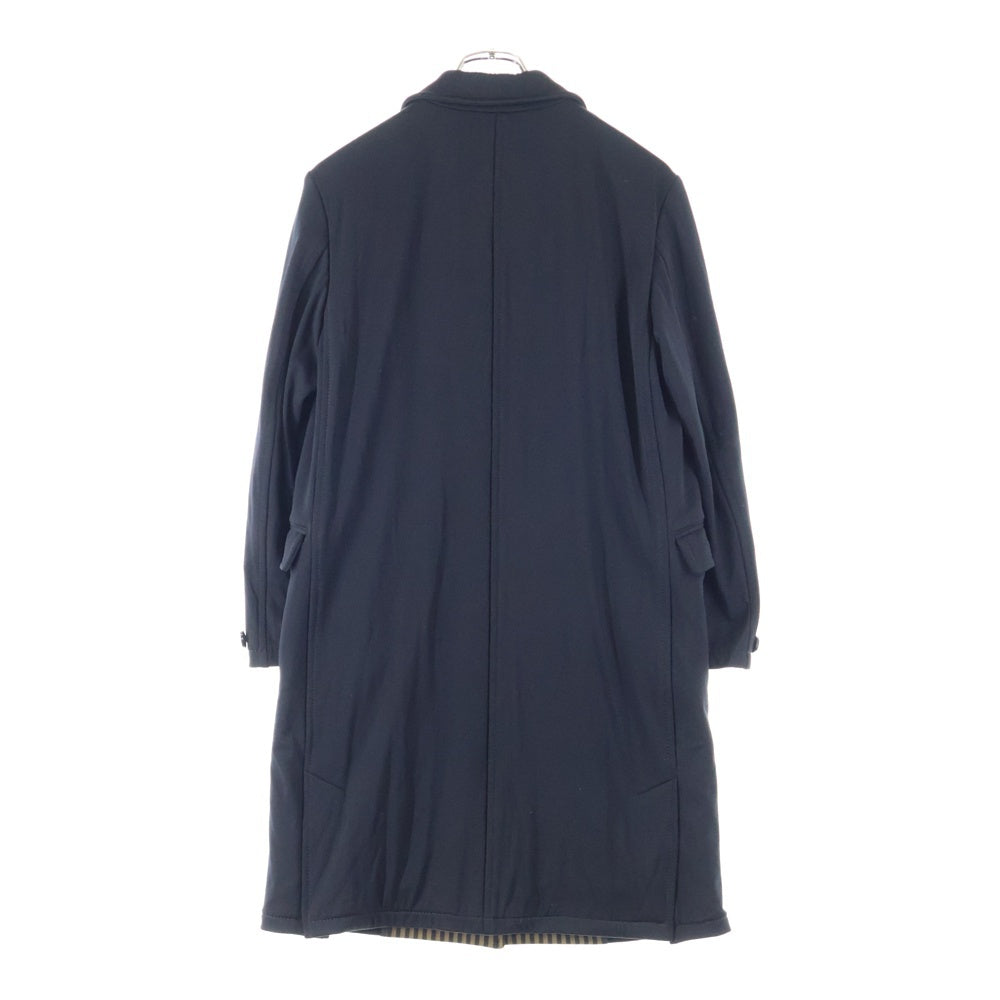 FENDI(フェンディ) ストライプ柄切り替え チェスターコート ブラック/ブラウン レディース 27.533919 11043