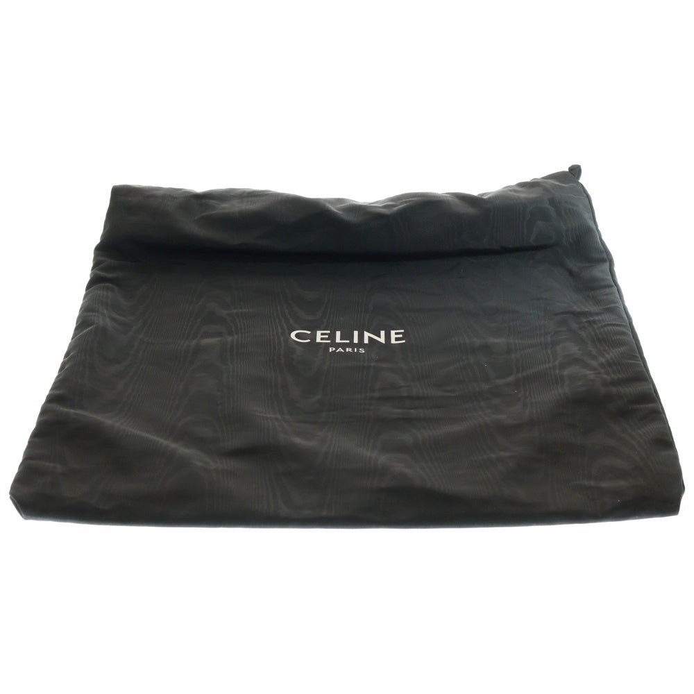 CELINE(セリーヌ) カバファントム チェック総柄 ウール レザー ショルダー トートバッグ ブラウン/ブラック