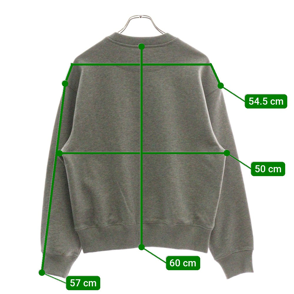 COACH(コーチ) スポーティー シグネチャー ワッペンロゴ クルーネック プルオーバースウェット トレーナー グレー CAH74