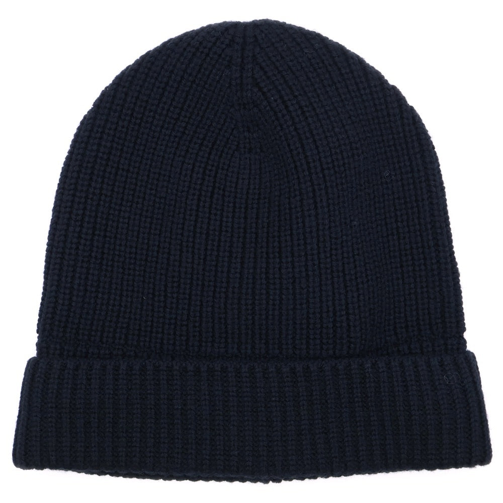 MONCLER(モンクレール) ×Willow Smith ウィロースミスコラボ ロゴワッペン付ウールニットキャップ ビーニー ブラック J209T3B00004M1131