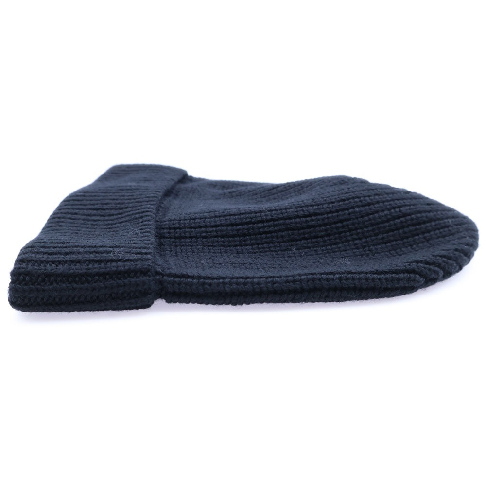 MONCLER(モンクレール) ×Willow Smith ウィロースミスコラボ ロゴワッペン付ウールニットキャップ ビーニー ブラック J209T3B00004M1131