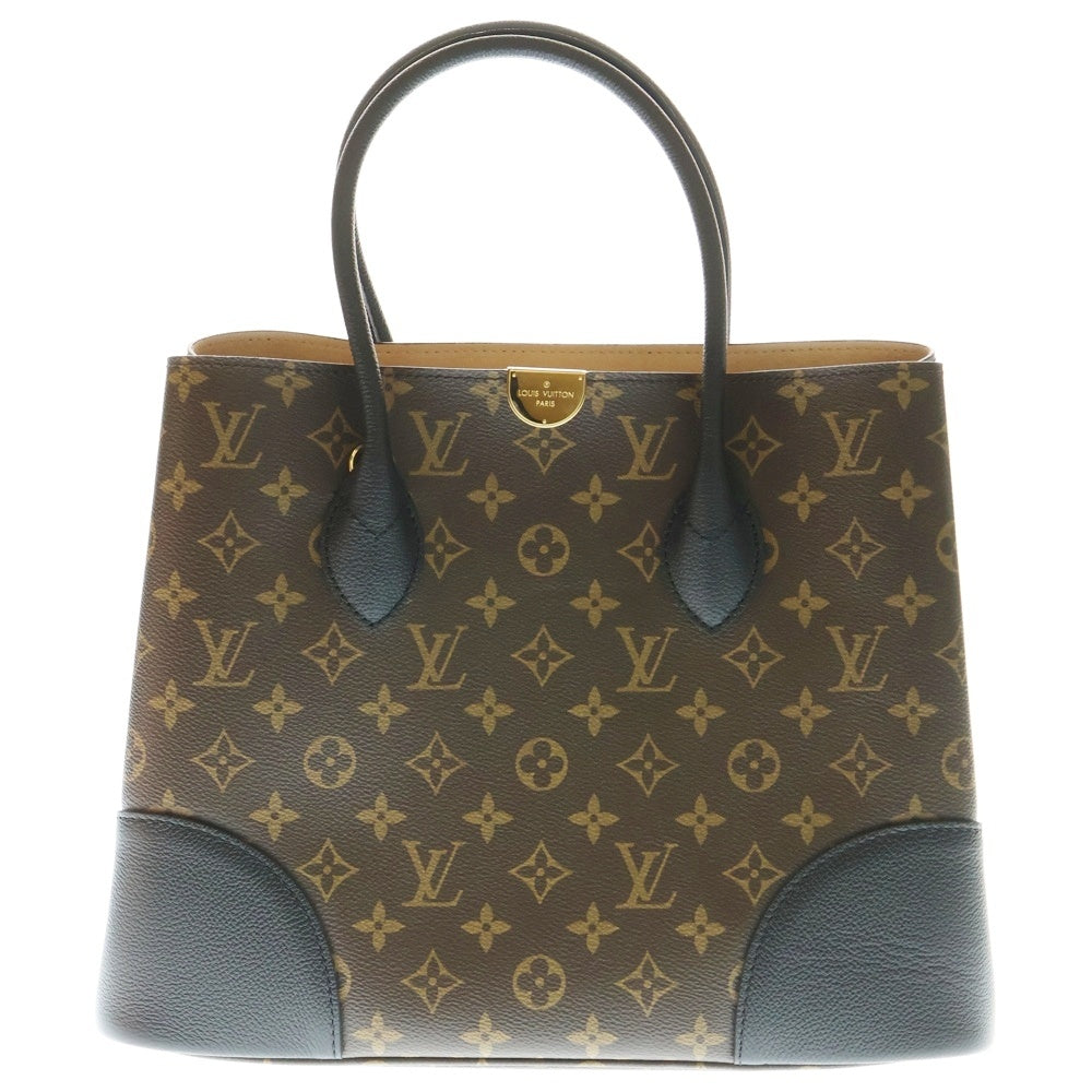 LOUIS VUITTON(ルイヴィトン) フランドリン モノグラム PVC レザー ハンド トートバッグ ゴールド金具 ブラウン/ブラック M41595