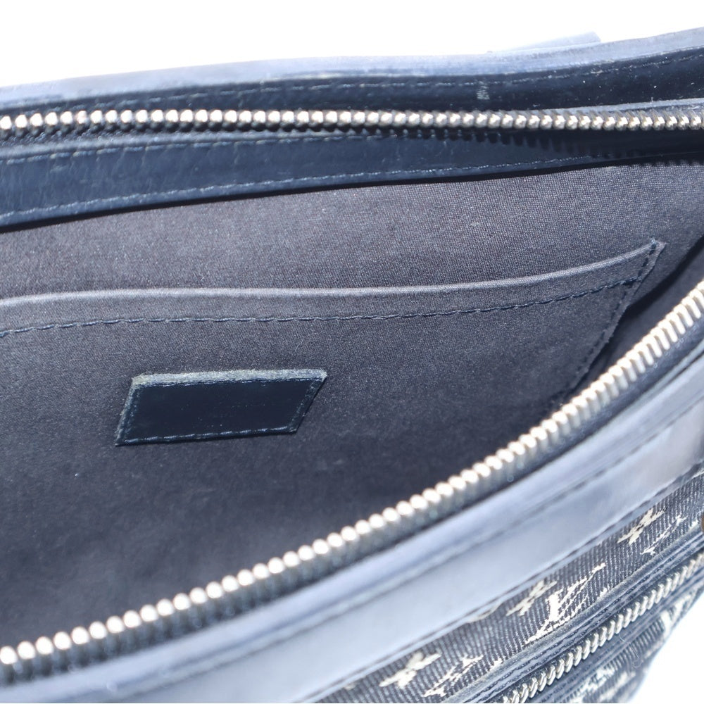 LOUIS VUITTON(ルイヴィトン) モノグラムミニ ルシーユPM レザー切替キャンバスハンドバッグ ブラック M92610