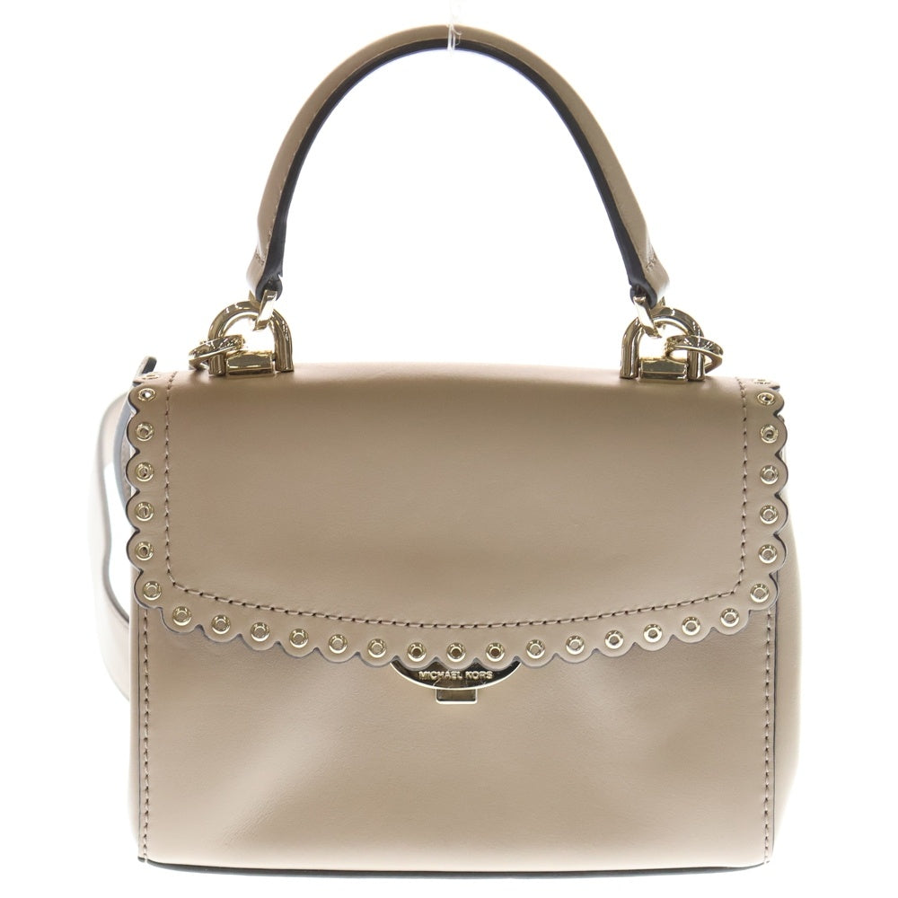 MICHAEL KORS(マイケルコース) サッチェル 2WAY ハンドバッグ ショルダーバッグ ベージュ レザー