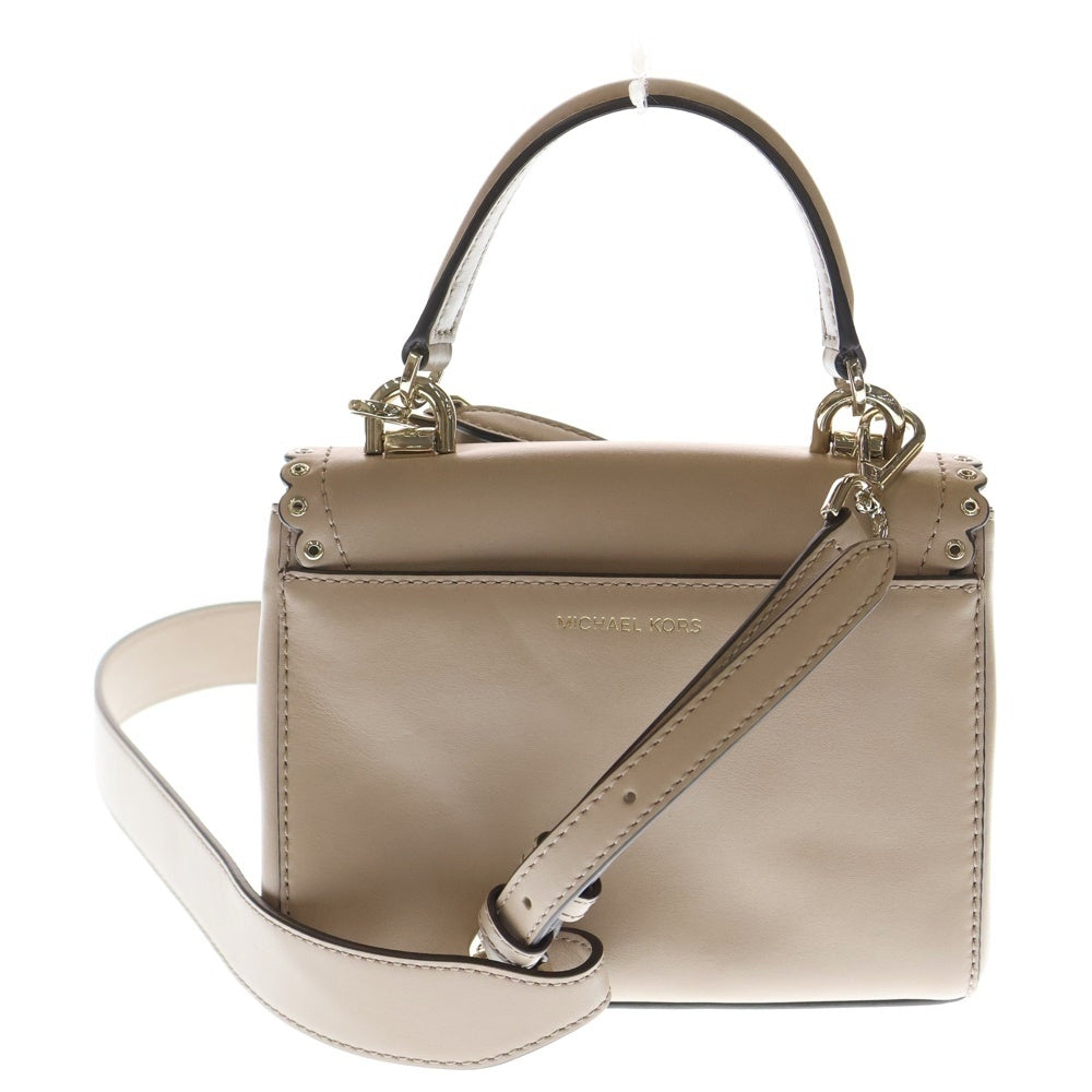 MICHAEL KORS(マイケルコース) サッチェル 2WAY ハンドバッグ ショルダーバッグ ベージュ レザー