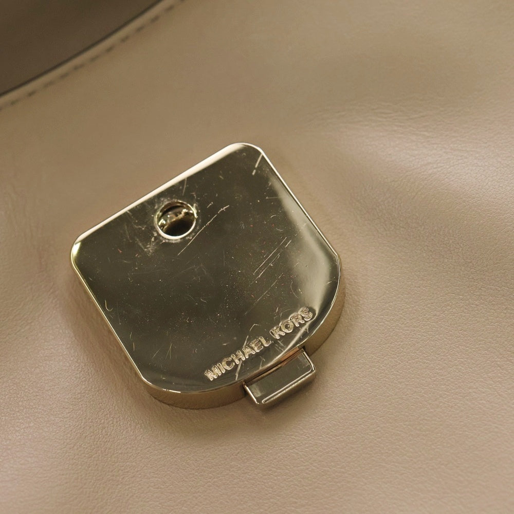 MICHAEL KORS(マイケルコース) サッチェル 2WAY ハンドバッグ ショルダーバッグ ベージュ レザー