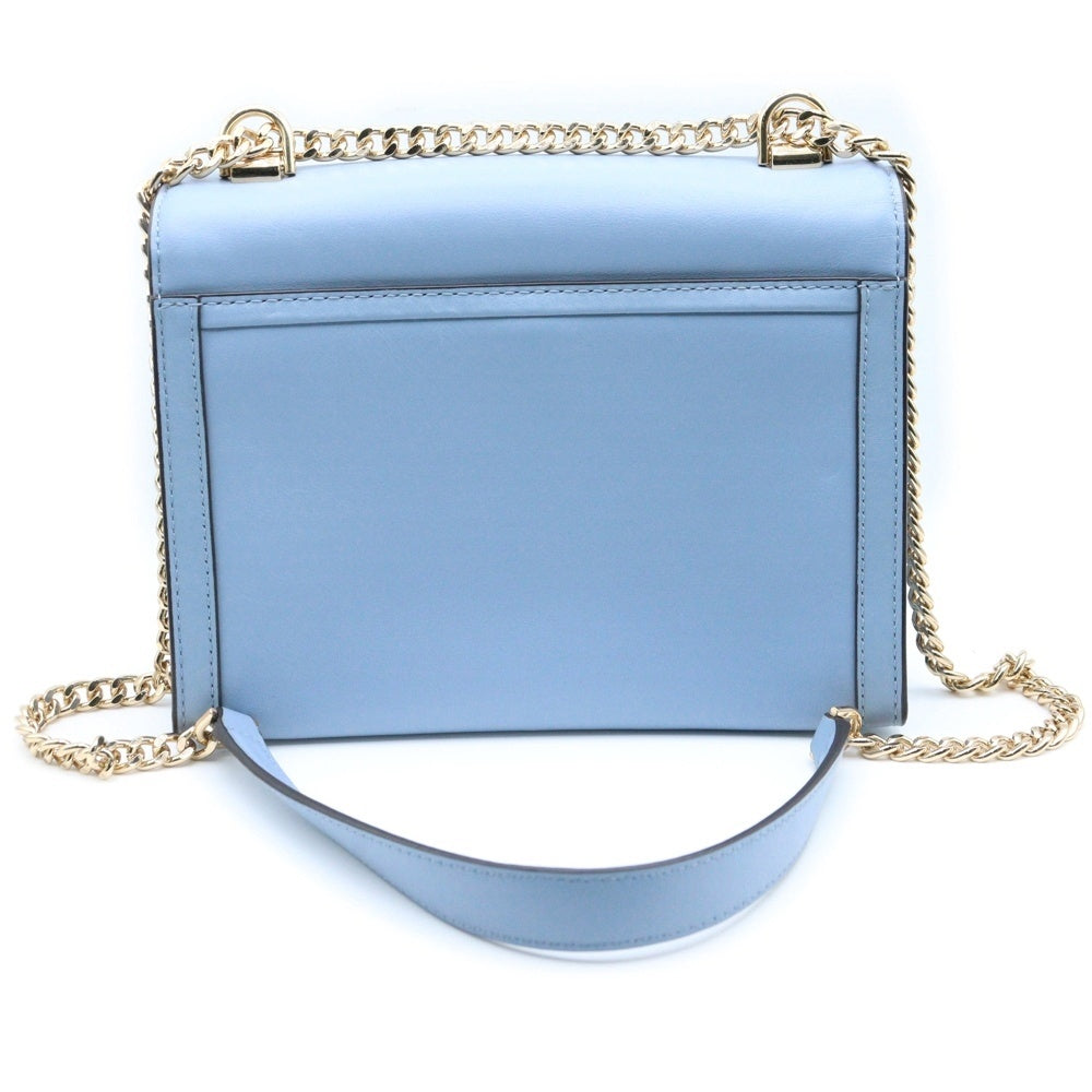 MICHAEL KORS(マイケルコース) チェーンショルダーバッグ ライトブルー レザー
