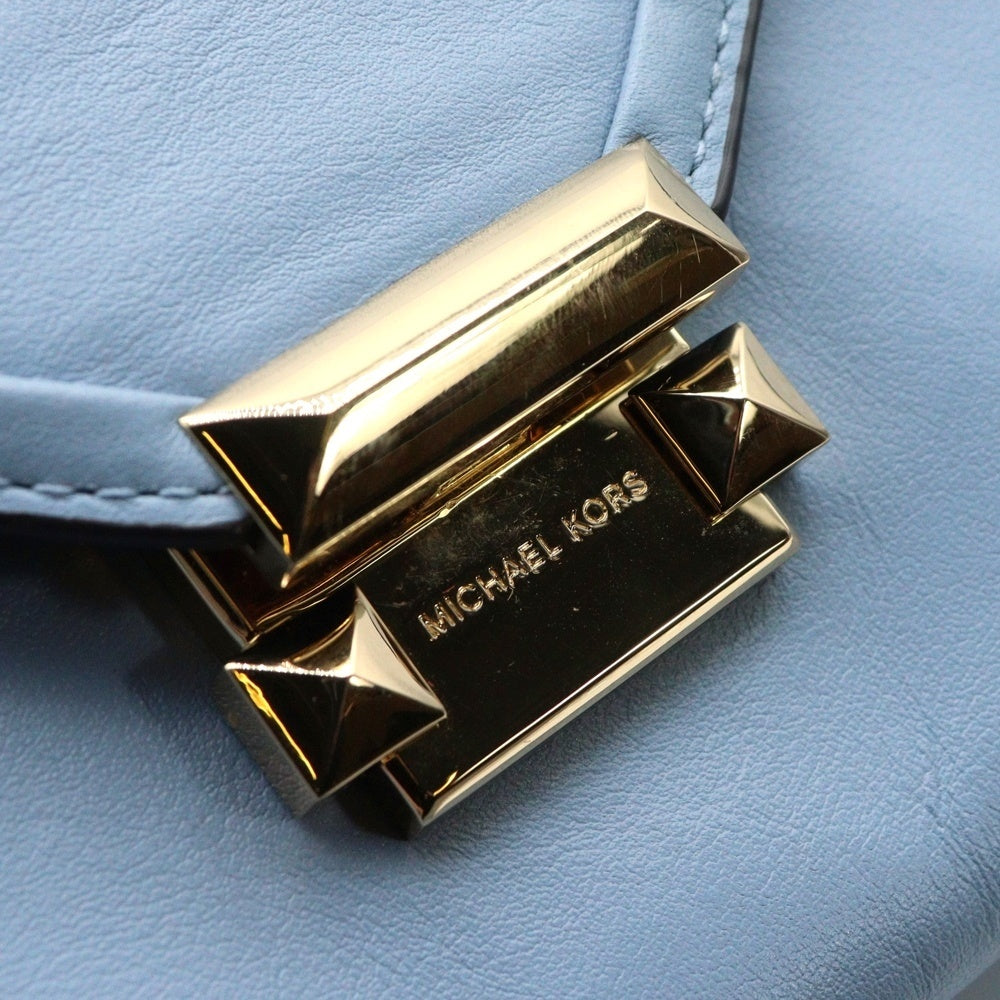 MICHAEL KORS(マイケルコース) チェーンショルダーバッグ ライトブルー レザー