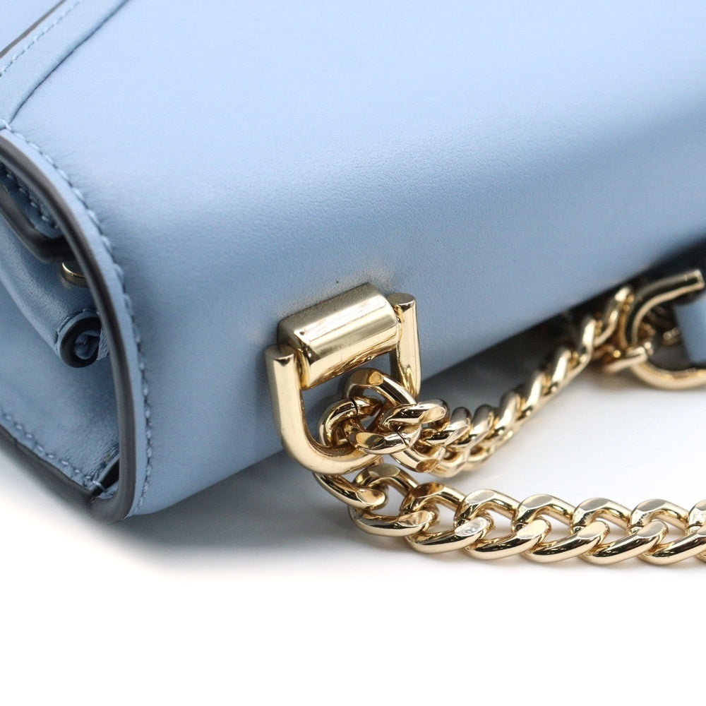 MICHAEL KORS(マイケルコース) チェーンショルダーバッグ ライトブルー レザー