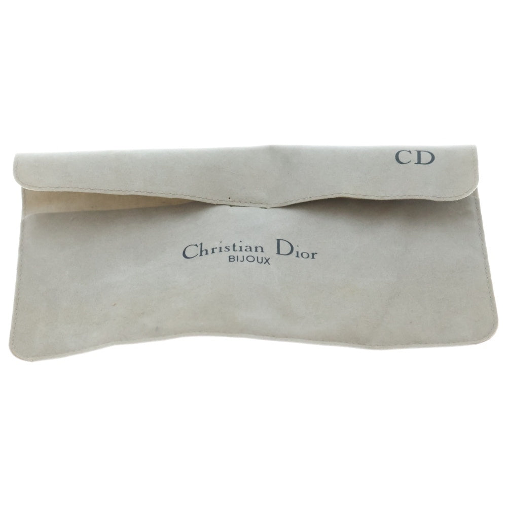 Christian Dior(クリスチャンディオール) ラインストーン ネックレス ペンダント チェーン ゴールド GP