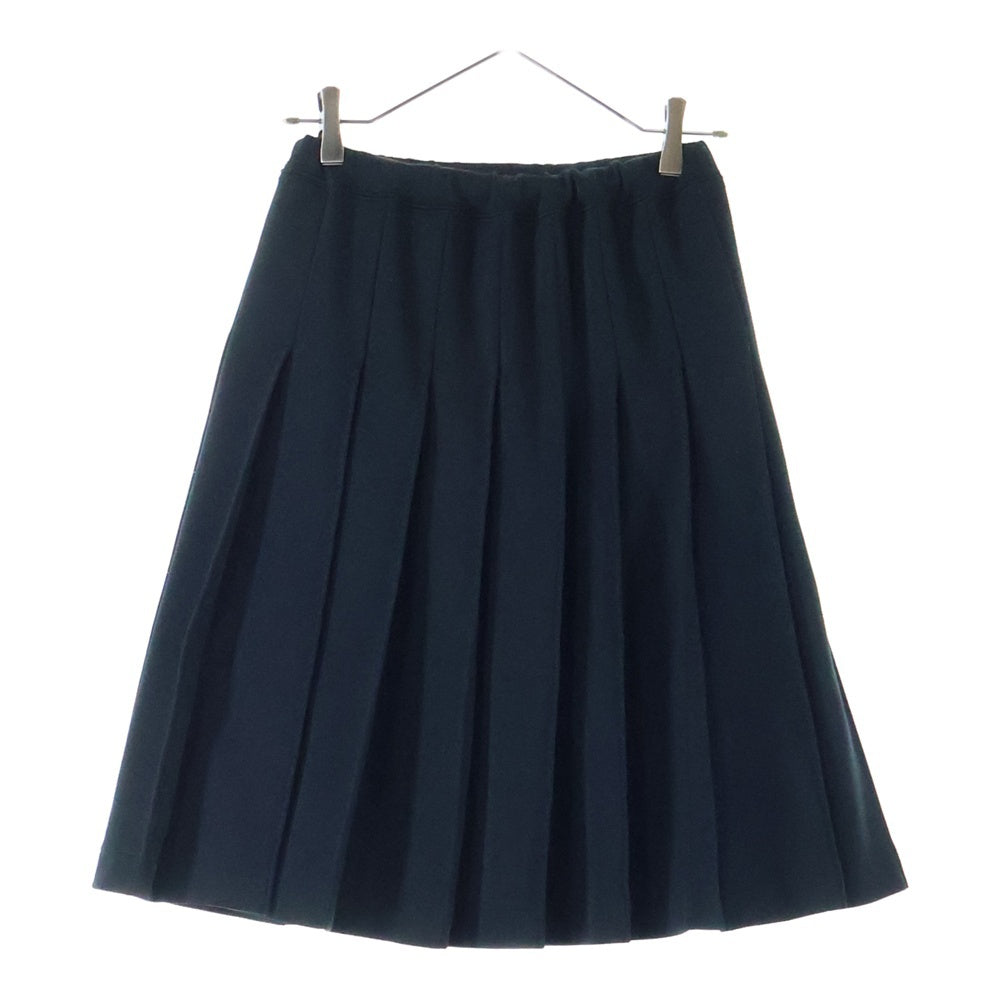 COMME des GARCONS(コムデギャルソン) 19SS スウェット ジャージー プリーツ ミディアム スカート ブラック レディース OI-T012