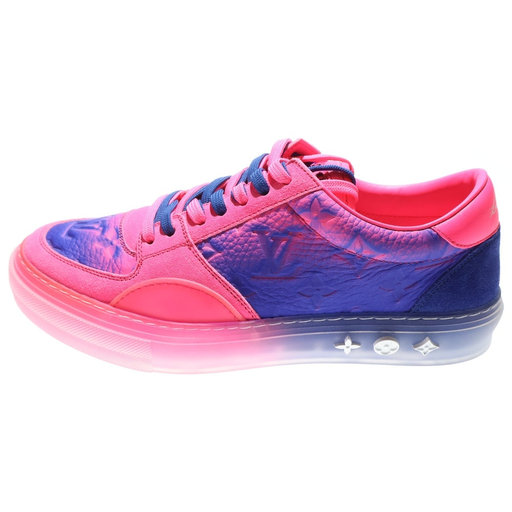 LOUIS VUITTON(ルイヴィトン) 22SS LV OLLIE RICHELIEU TRAINERS オリライン リシュリュー モノグラム グラデーション エンボスレザー レースアップ ローカットシューズ スニーカー1A9UY9