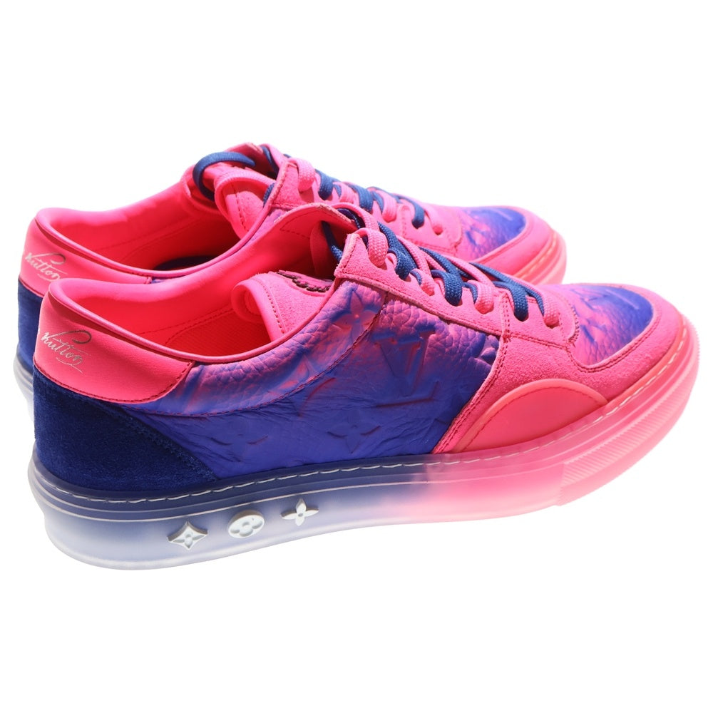 LOUIS VUITTON(ルイヴィトン) 22SS LV OLLIE RICHELIEU TRAINERS オリライン リシュリュー モノグラム グラデーション エンボスレザー レースアップ ローカットシューズ スニーカー1A9UY9