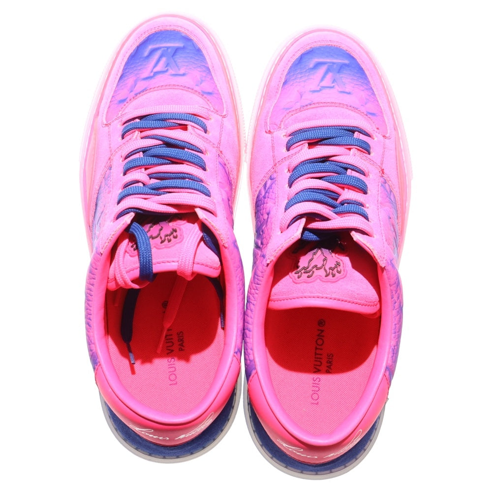 LOUIS VUITTON(ルイヴィトン) 22SS LV OLLIE RICHELIEU TRAINERS オリライン リシュリュー モノグラム グラデーション エンボスレザー レースアップ ローカットシューズ スニーカー1A9UY9