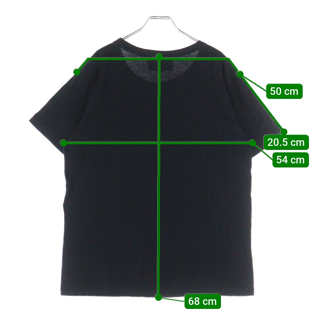 GUCCI(グッチ) 18SS Metal Logo Tee メタルロゴクルーネック半袖Tシャツ カットソー ブラック 493117 XJAIO