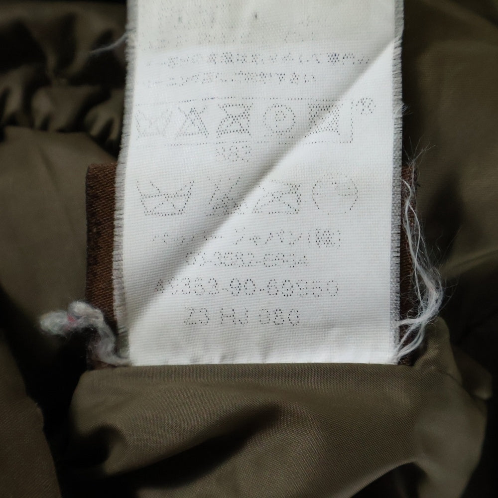 MONCLER(モンクレール) VALENTINE ヴァレンティーヌ ファーフーデッド ジップアップダウンジャケット ブルゾン ベージュ 49353-90-69950