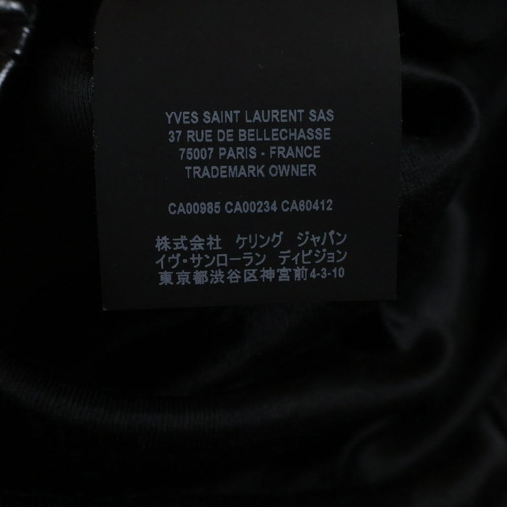 SAINT LAURENT PARIS(サンローランパリ) 20SS オペラウォッシュ レザー ジップアップ トラッカージャケット ブラック 611050