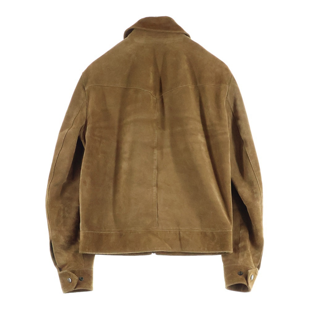 SAINT LAURENT PARIS(サンローランパリ) スエードレザー ウエスタン ジップアップ ジャケット ブラウン 552139