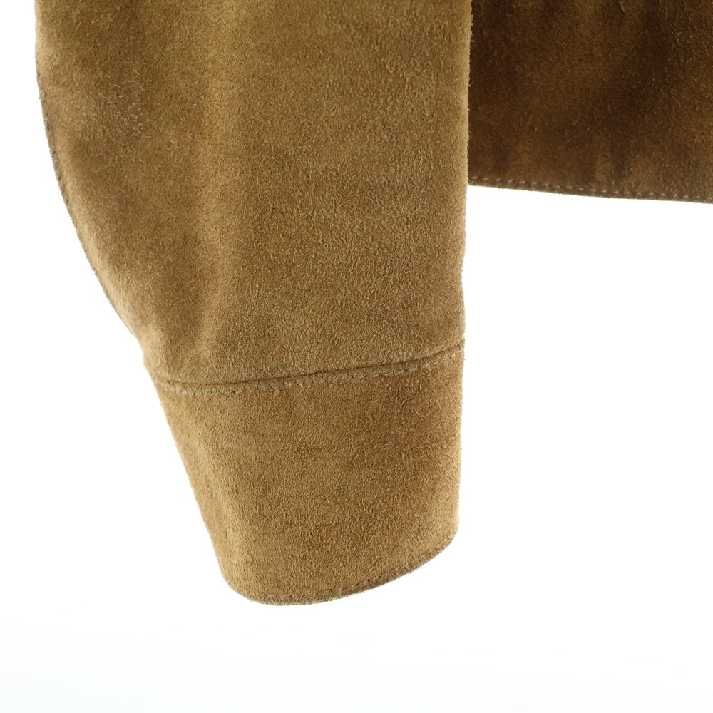 SAINT LAURENT PARIS(サンローランパリ) スエードレザー ウエスタン ジップアップ ジャケット ブラウン 552139