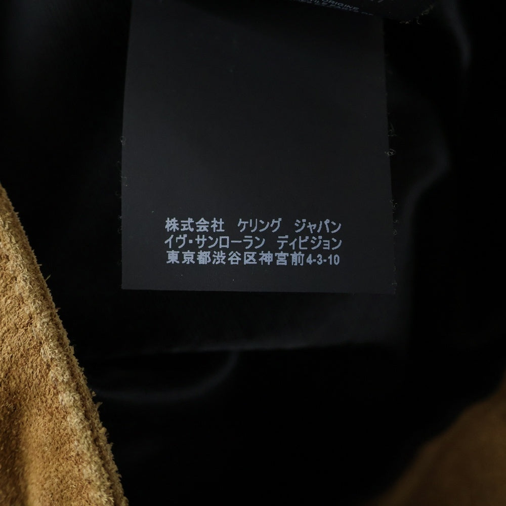 SAINT LAURENT PARIS(サンローランパリ) スエードレザー ウエスタン ジップアップ ジャケット ブラウン 552139