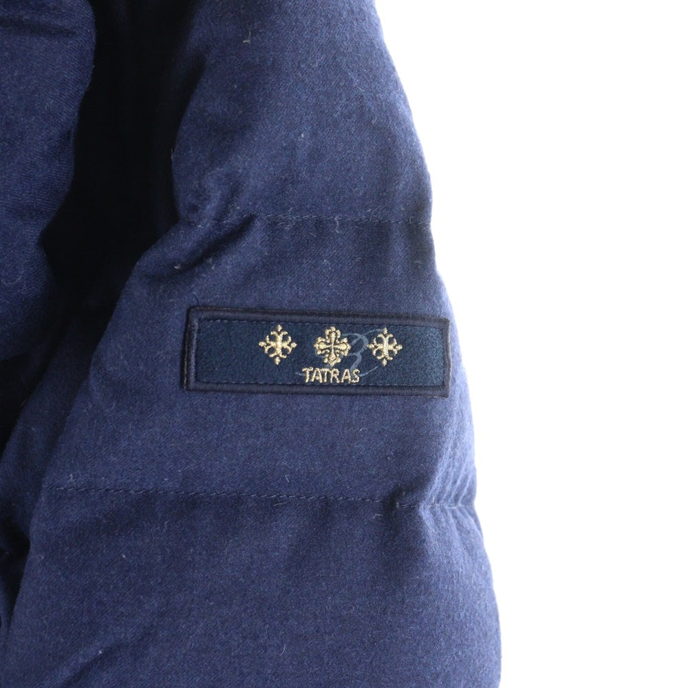 TATRAS(タトラス) MADDALENA マッダレーナ ウール スナップボタン ダウン ロング ジャケット コート ネイビー レディース LTA16A4501