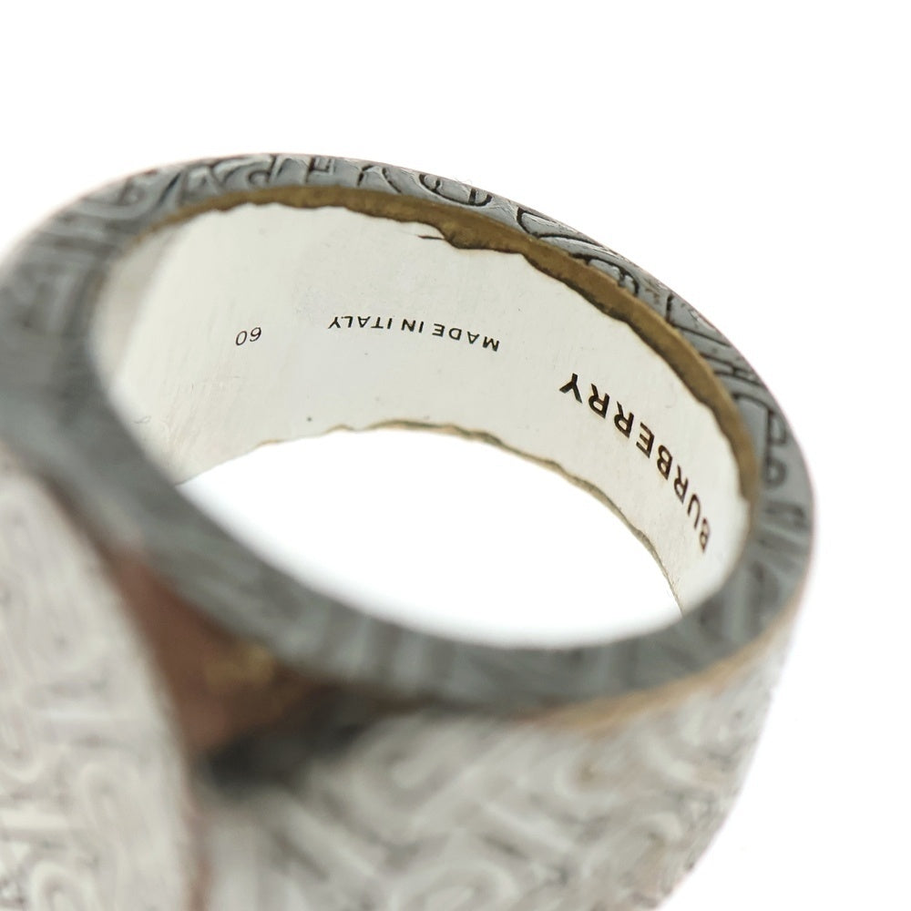 BURBERRY(バーバリー) モノグラム TBロゴ シグネット リング 指輪 シルバー 60