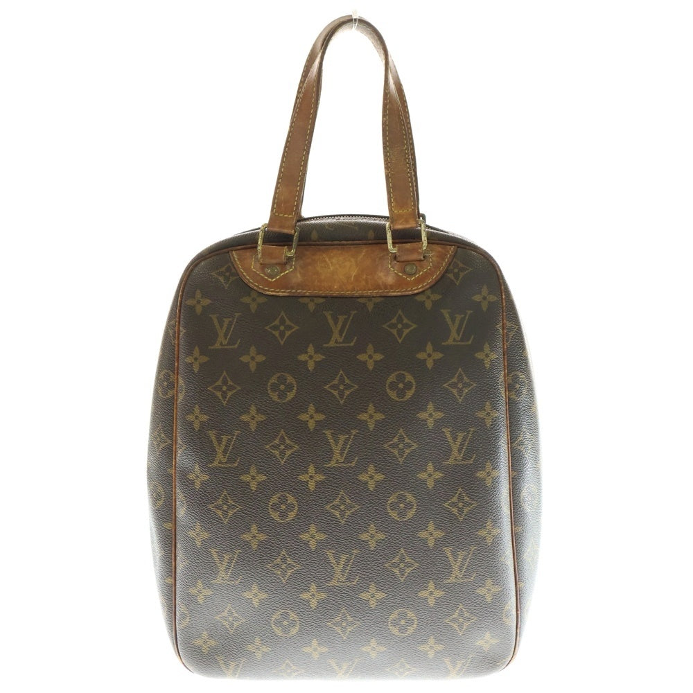 LOUIS VUITTON(ルイヴィトン) モノグラム エクスキュルシオン ハンドバッグ ブラウン レザー×PVC M41450 ゴールド金具