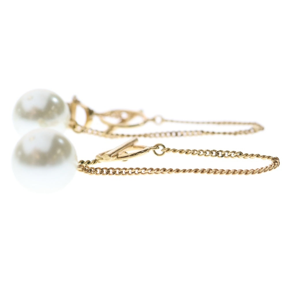 Christian Dior(クリスチャンディオール) Tribalesトライバル パール スイングピアス CDロゴ ゴールド レジン GP