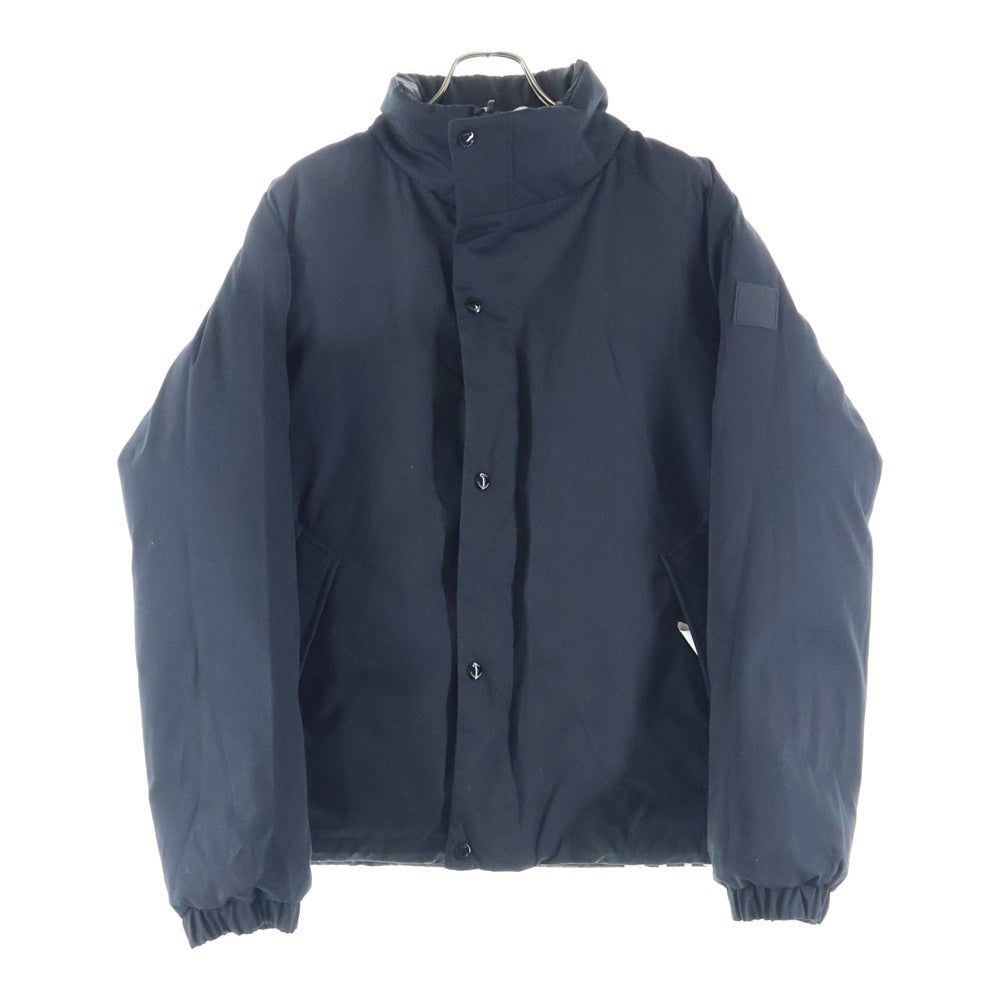 BOSS(ボス) ロゴ総柄リバーシブルダウンジャケット ブルゾン ブラック