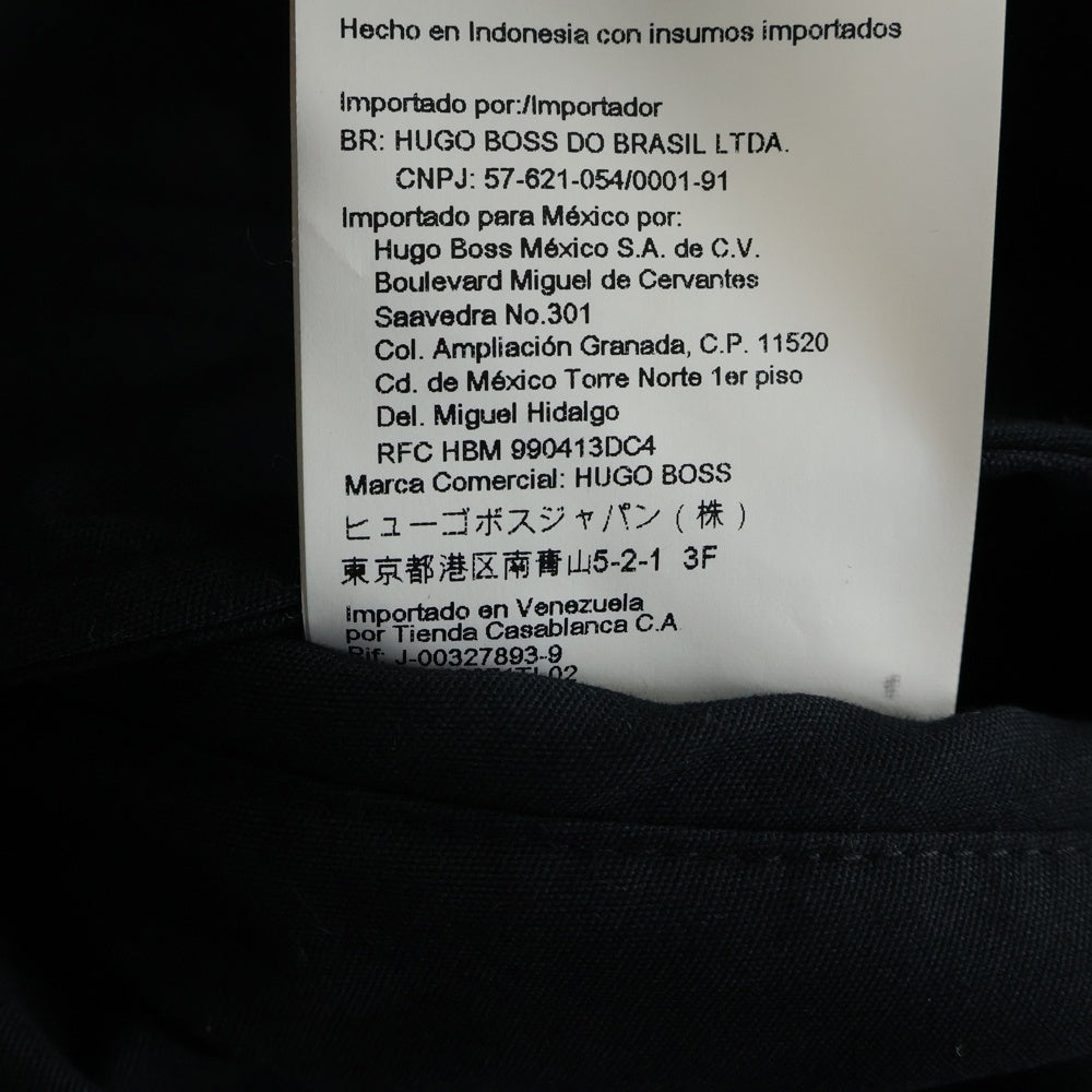 BOSS(ボス) ロゴ総柄リバーシブルダウンジャケット ブルゾン ブラック/ホワイト