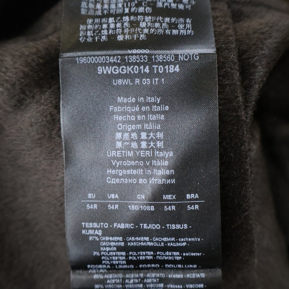 GIORGIO ARMANI(ジョルジオアルマーニ) ベルト付ジップアップカシミヤベスト ブラウン 9WGGK014 T0184