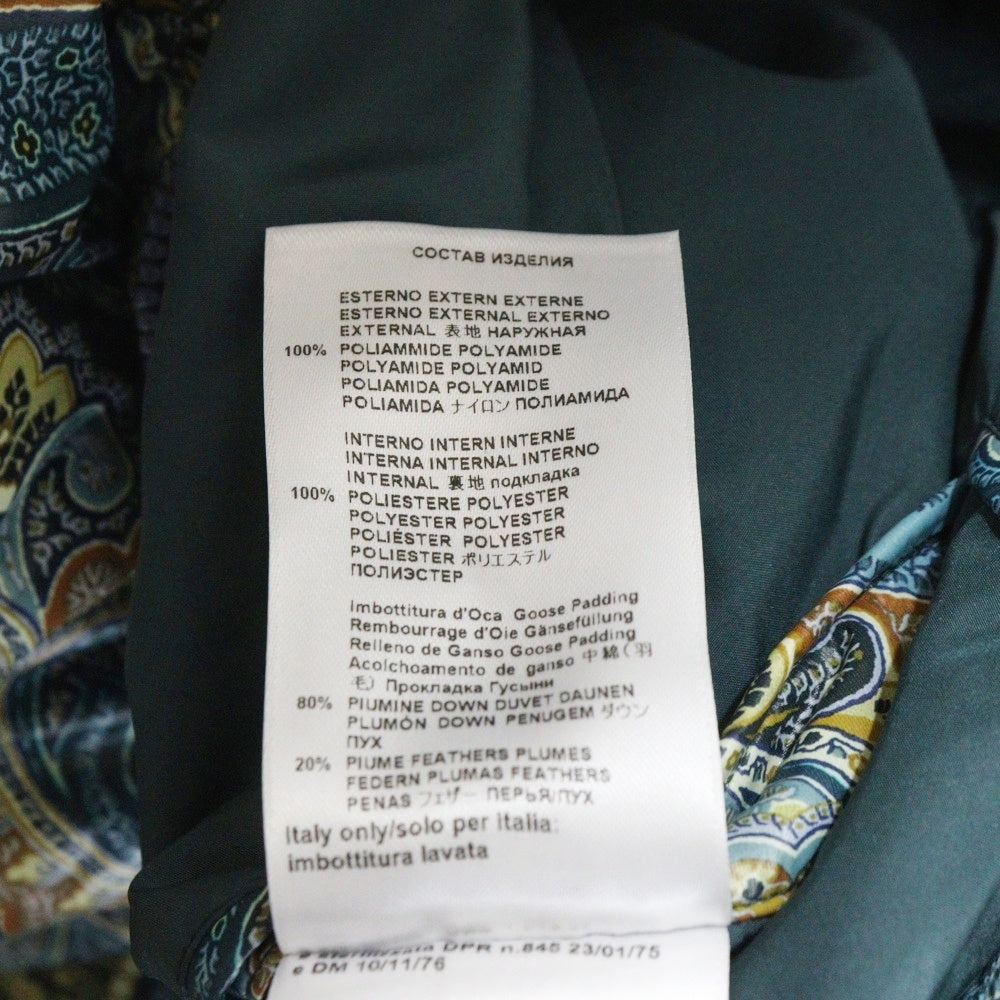 ETRO(エトロ) ペイズリー総柄 フーデッドダウンジャケット マルチカラー U21 1S956 5561