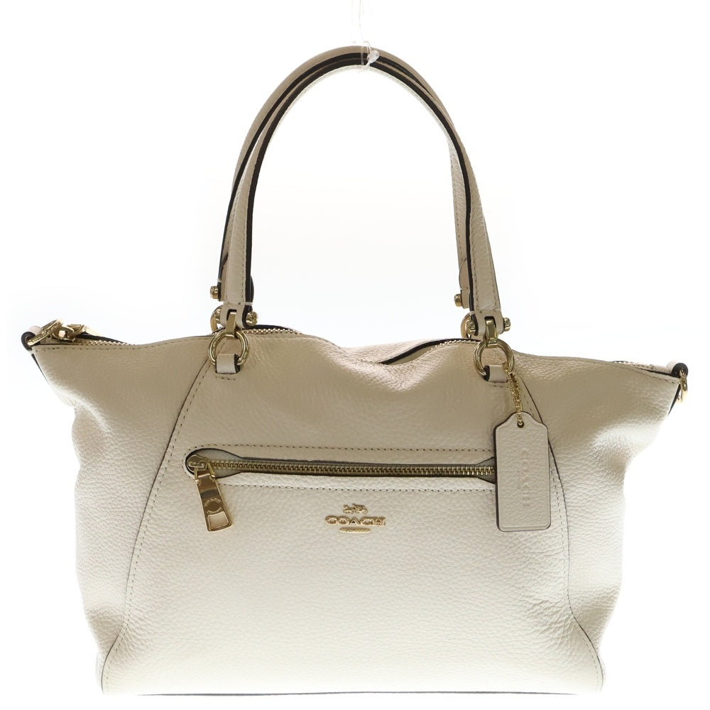 COACH(コーチ) プレーリー サッチェル 2WAY ハンドバッグ ショルダーバッグ ホワイト レザー 79997