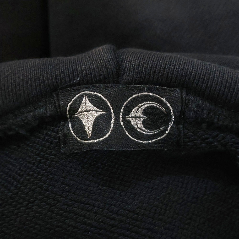 THUG CLUB(サグクラブ) 24SS PEACE STUD HOODIE プリント フードスタッズ プルオーバーパーカー ブラック TC24SS1201
