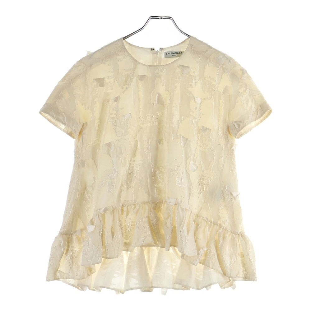 BALENCIAGA(バレンシアガ) トップス アイボリー シルク #34 426486