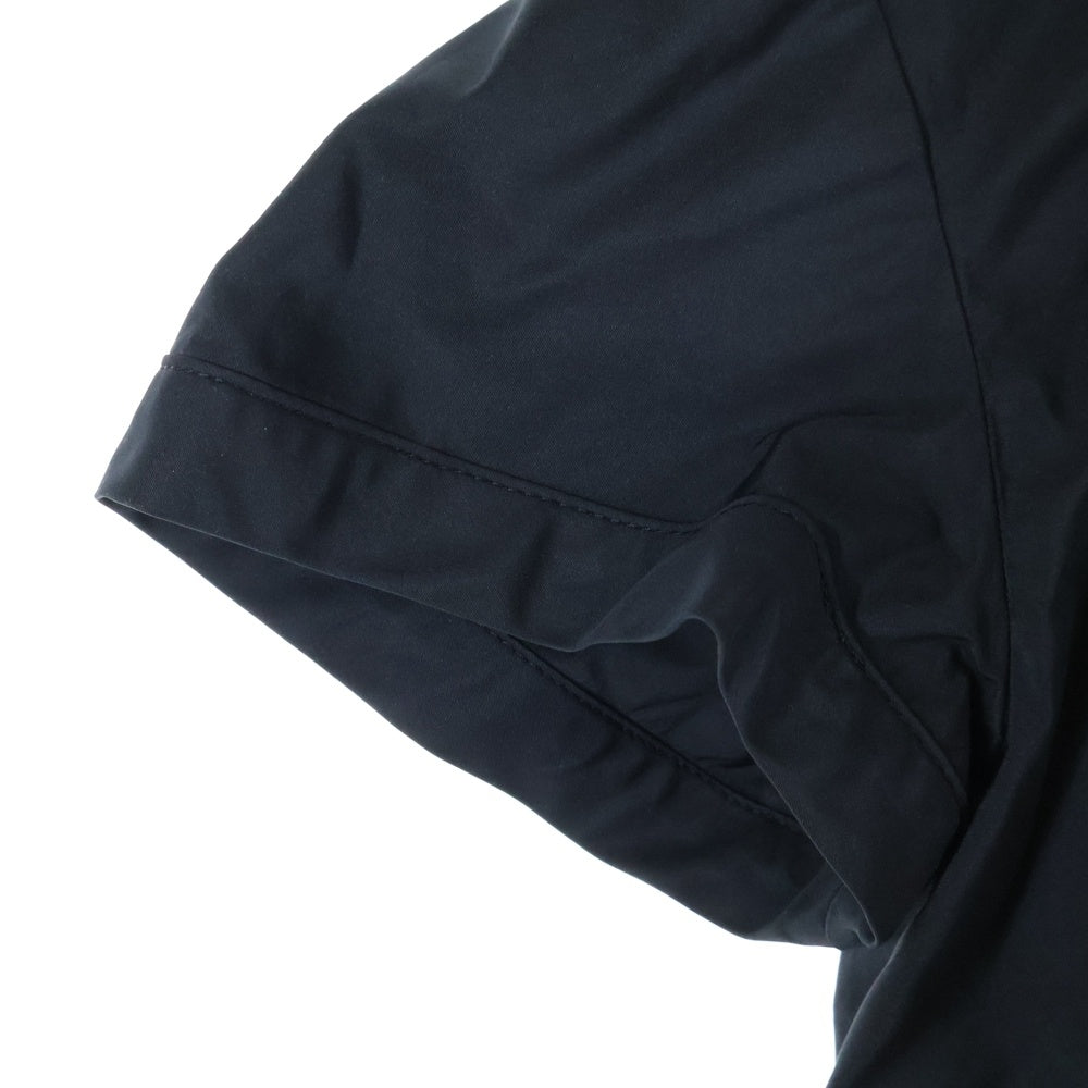 MONCLER(モンクレール) 22SS ABITO ワッペンロゴ ナイロン ドローストリング クルーネック 半袖ワンピース ブラック レディース H10932G00010 54AWA