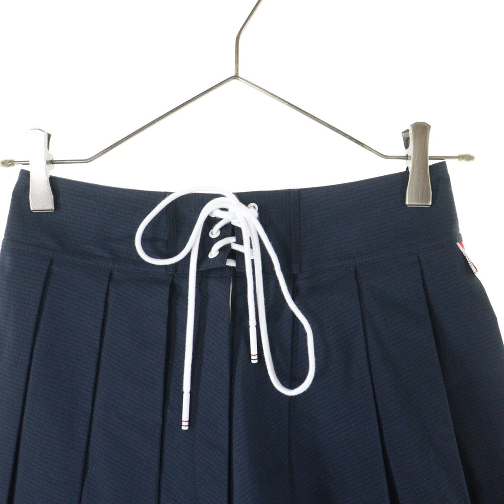THOM BROWNE(トムブラウン) Striped Pleated Mini Skirt トリコロールプリーツミニスカート ネイビー FJK071A-07651
