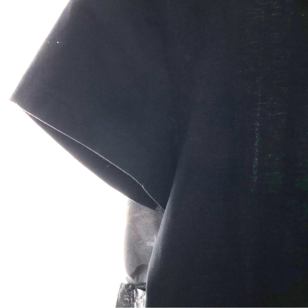 Sacai(サカイ) 23SS Eric Haze エリックヘイズ グラフィックプリント シアー切り替え クルーネック 半袖Tシャツ カットソー ブラック レディース 23-06466