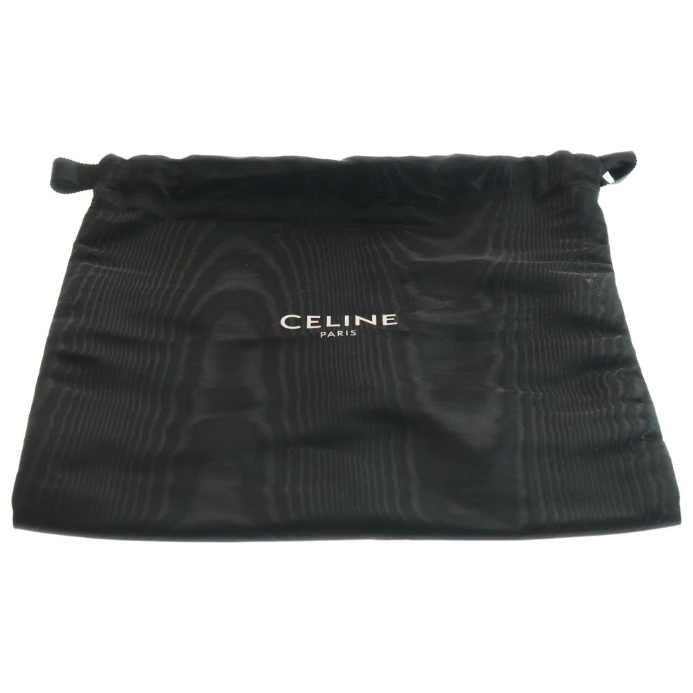 CELINE(セリーヌ) トリオンフ ミニポケット メッセンジャーバッグ ショルダーバッグ ミニバッグ ブラック×ブラウン ゴールド金具