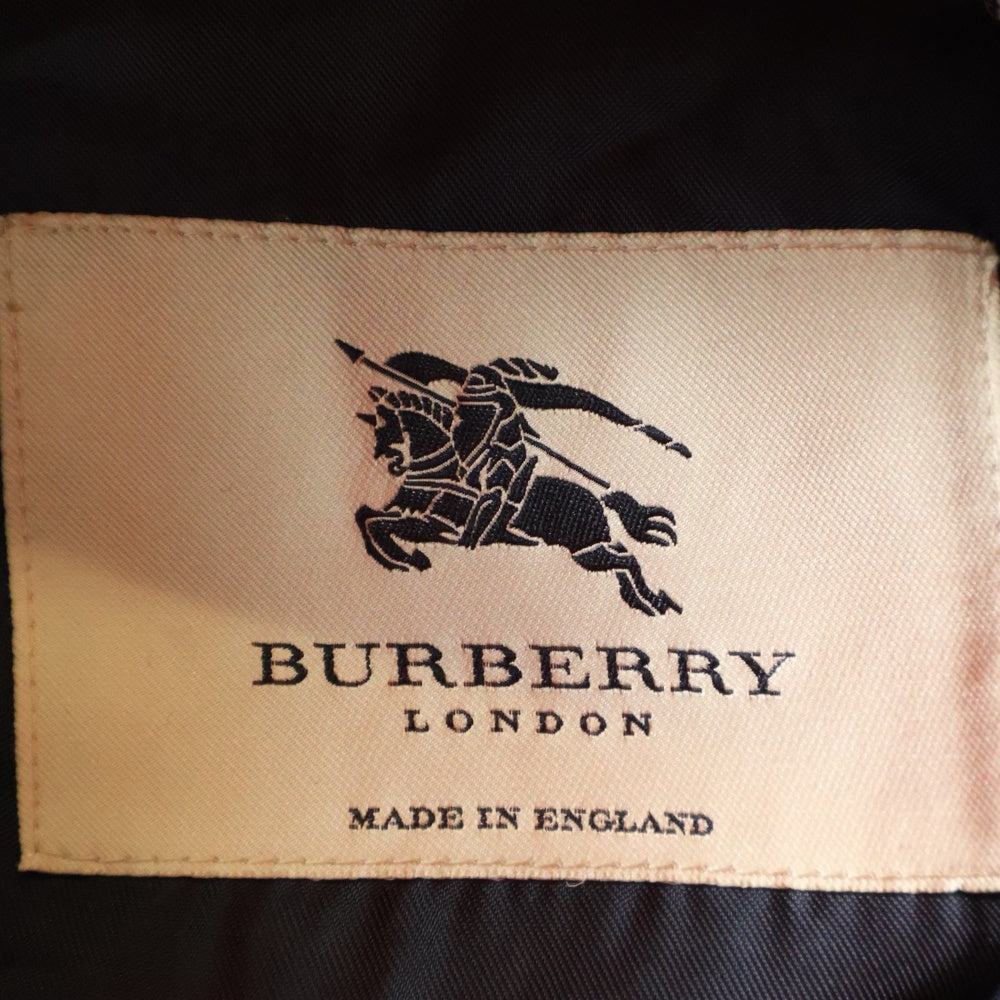 BURBERRY LONDON(バーバリーロンドン) 裏地ノバチェック総柄 ウール トグルボタン フーデッド ダッフルコート ジャケット レッド レディース