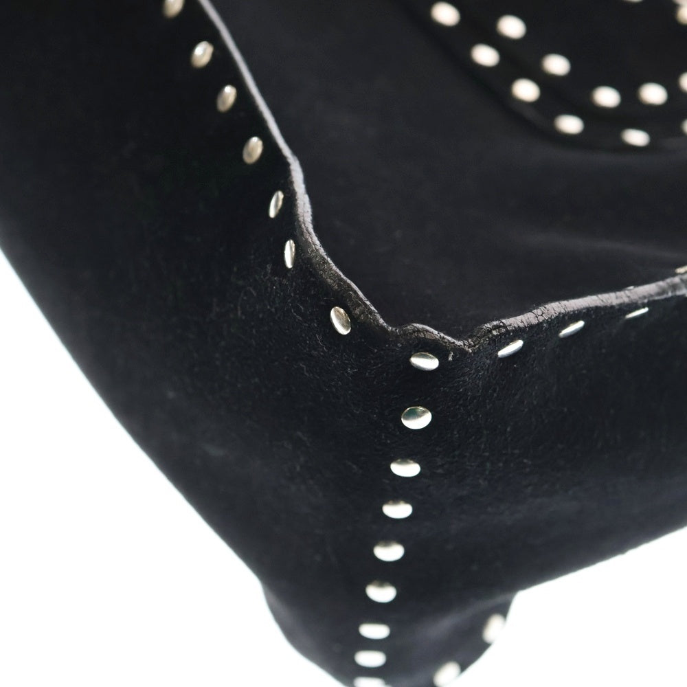 CELINE(セリーヌ) ブギーバッグ スタッズ ハンドバッグ ブラック スエード シルバー金具