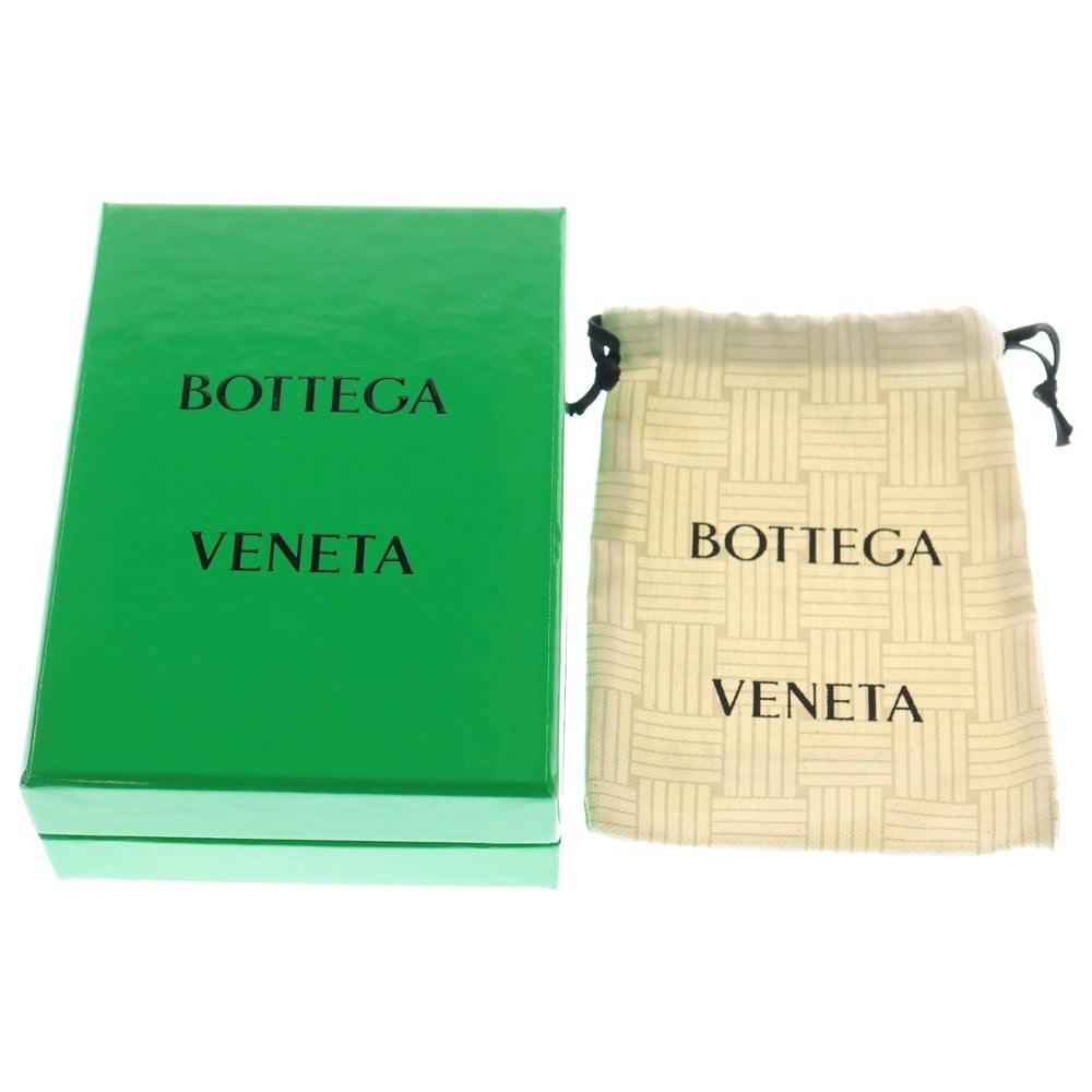 BOTTEGA VENETA(ボッテガヴェネタ) マキシイントレチャート カセット コンパクトウォレット 二つ折り財布 コインケース ライトグリーン レザー ゴールド金具