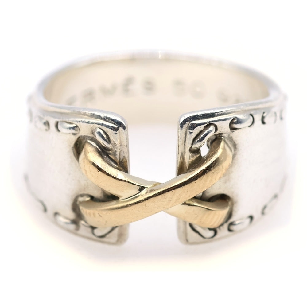 HERMES(エルメス) メキシコリング 指輪 シルバー SV925/K18YG