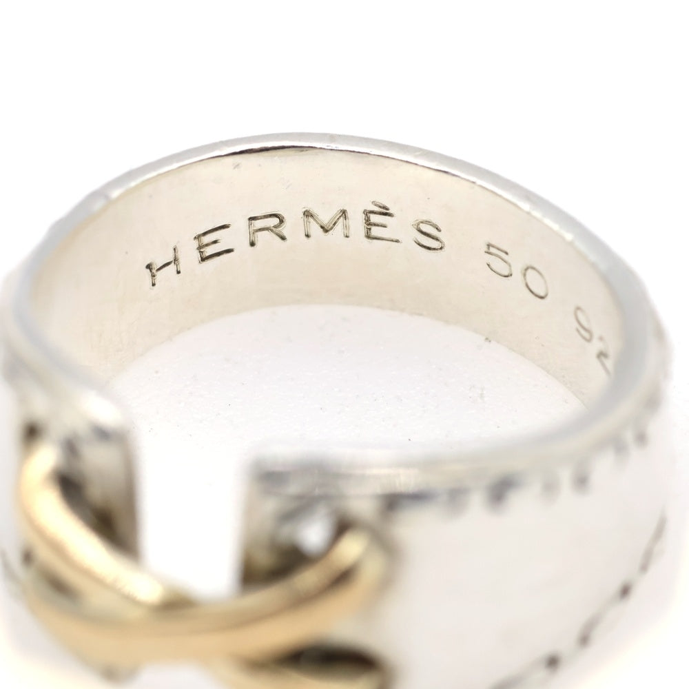 HERMES(エルメス) メキシコリング 指輪 シルバー SV925/K18YG