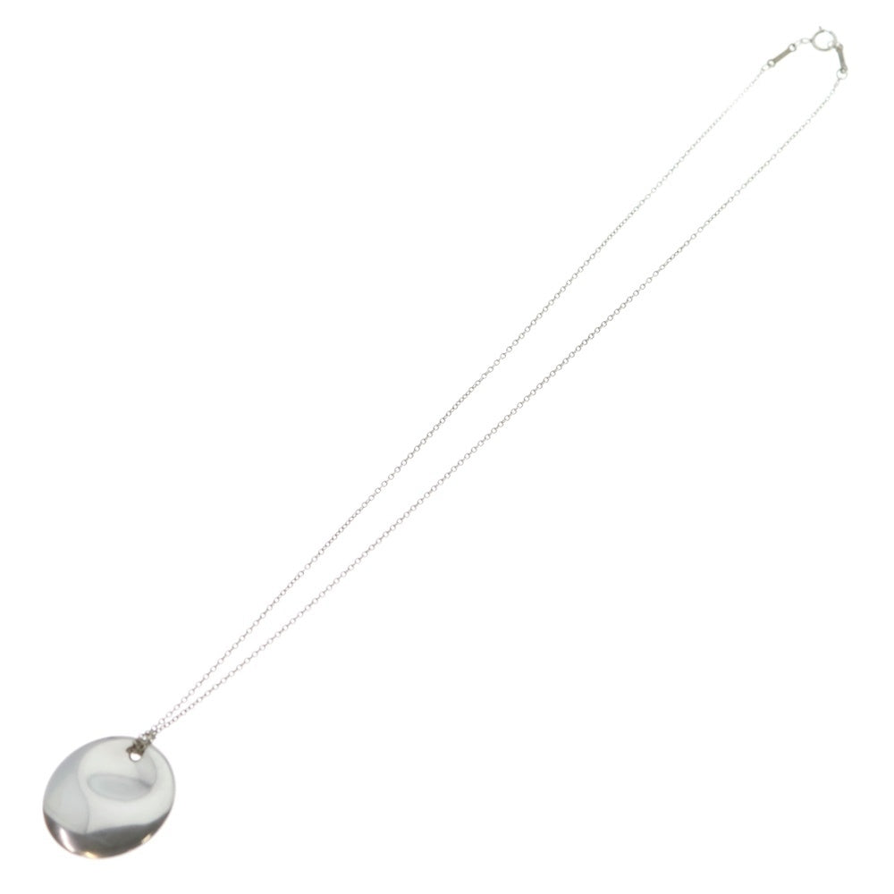 TIFFANY & Co.(ティファニー) エルサペレッティ ラウンド プレート ネックレス ペンダント チェーン シルバー SV925