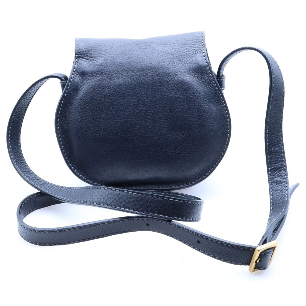 Chloe(クロエ) マーシー スモールサドル ショルダーバッグ ブラック レザー レディース